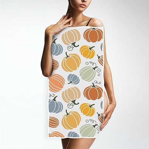 Miniatura 4 de Pfrewn Toallas de mano coloridas de calabazas rústicas para baño, otoño, patrón rústico, toallas para colgar platos de cocina, multiusos, para baño,