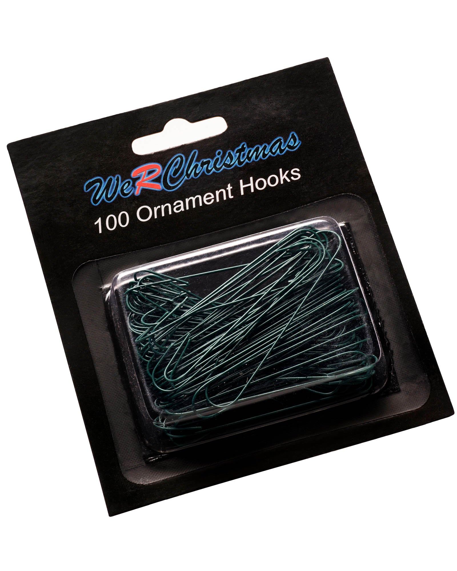 Werchristmas Green Ornament Hooks, Pack Of 100, 6 Cm