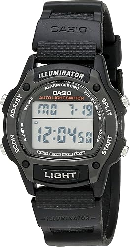 Casio Reloj deportivo multifunción W93H-1AV para hombre Negro W93H-1AV