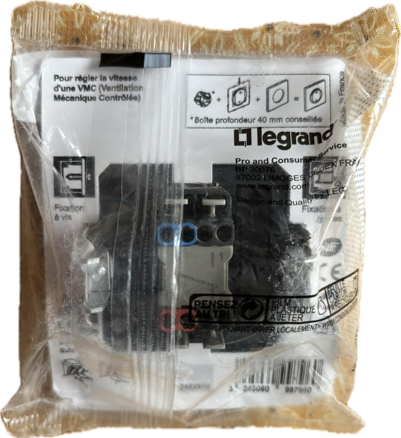 Legrand – Rrupteur VMC Celiane Titane