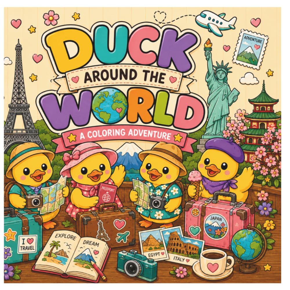 Duck Around the World: Adorable Ducks Exploring the World