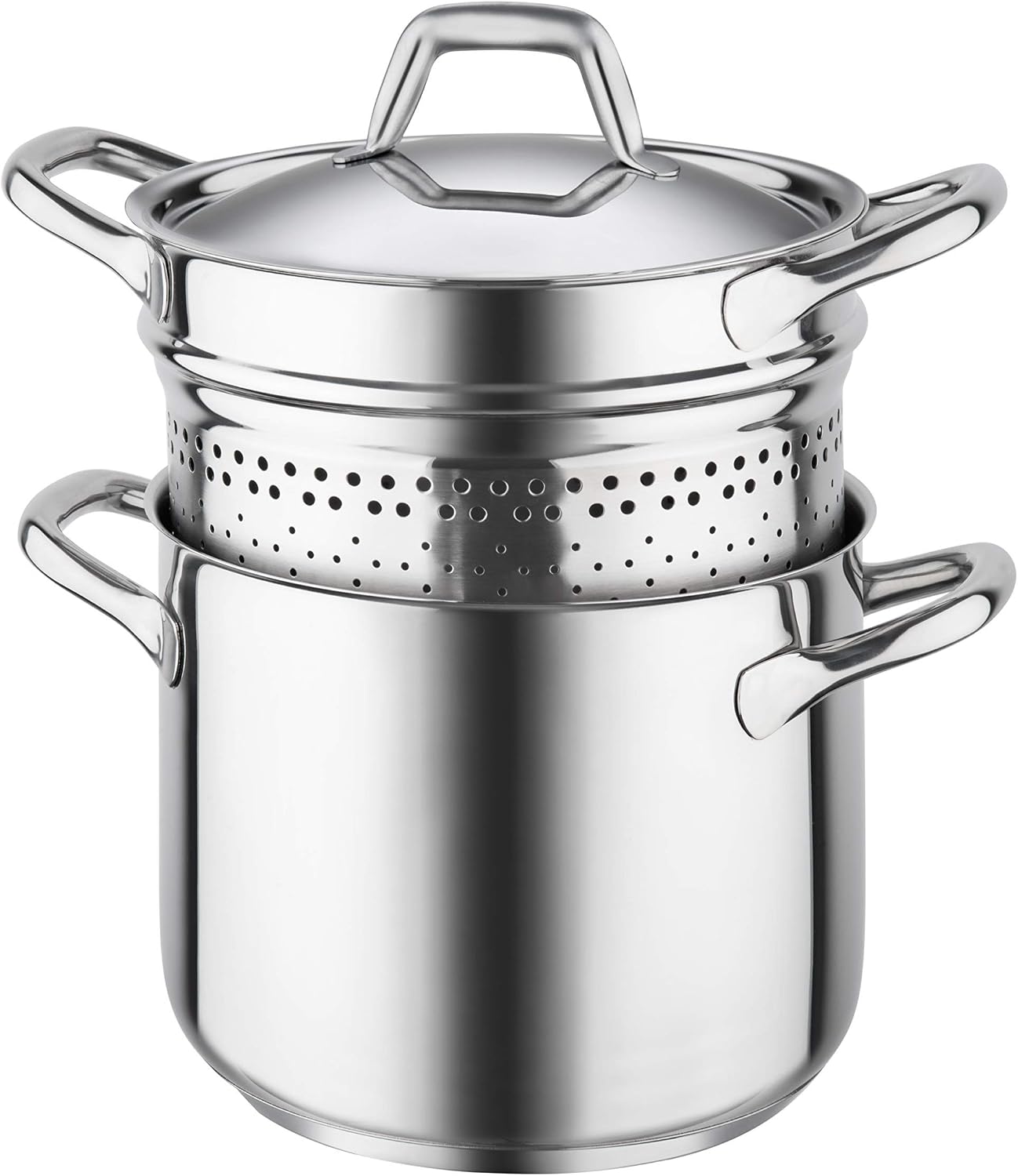 Barazzoni Chef Line Spaghettiere Pasta Cooker Pot Diameter 22cm 18/10 Stainless steel Made in Italy.