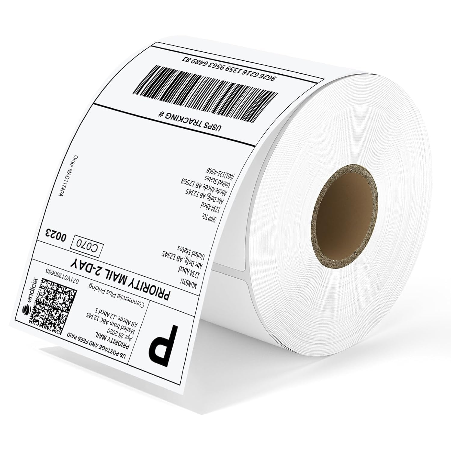 4x6 Thermal Shipping Labels – 500 Labels/Roll – Direct Thermal Printer Labels – Compatible with Zebra, Rollo, Munbyn, Dymo 4XL – Strong Adhesive, BPA Free – 1, 4 & 8 Rolls (1)