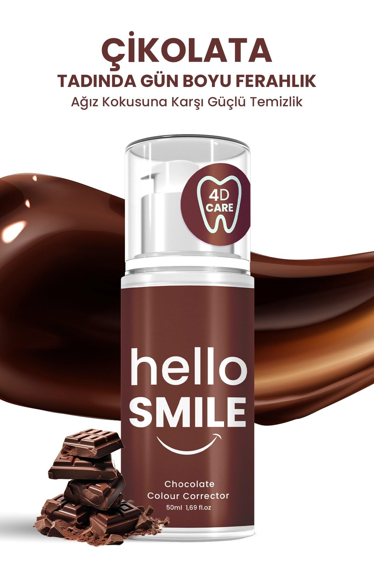 Hello Smile Çikolata Aromalı Anında Beyazlatıcı Diş Jeli