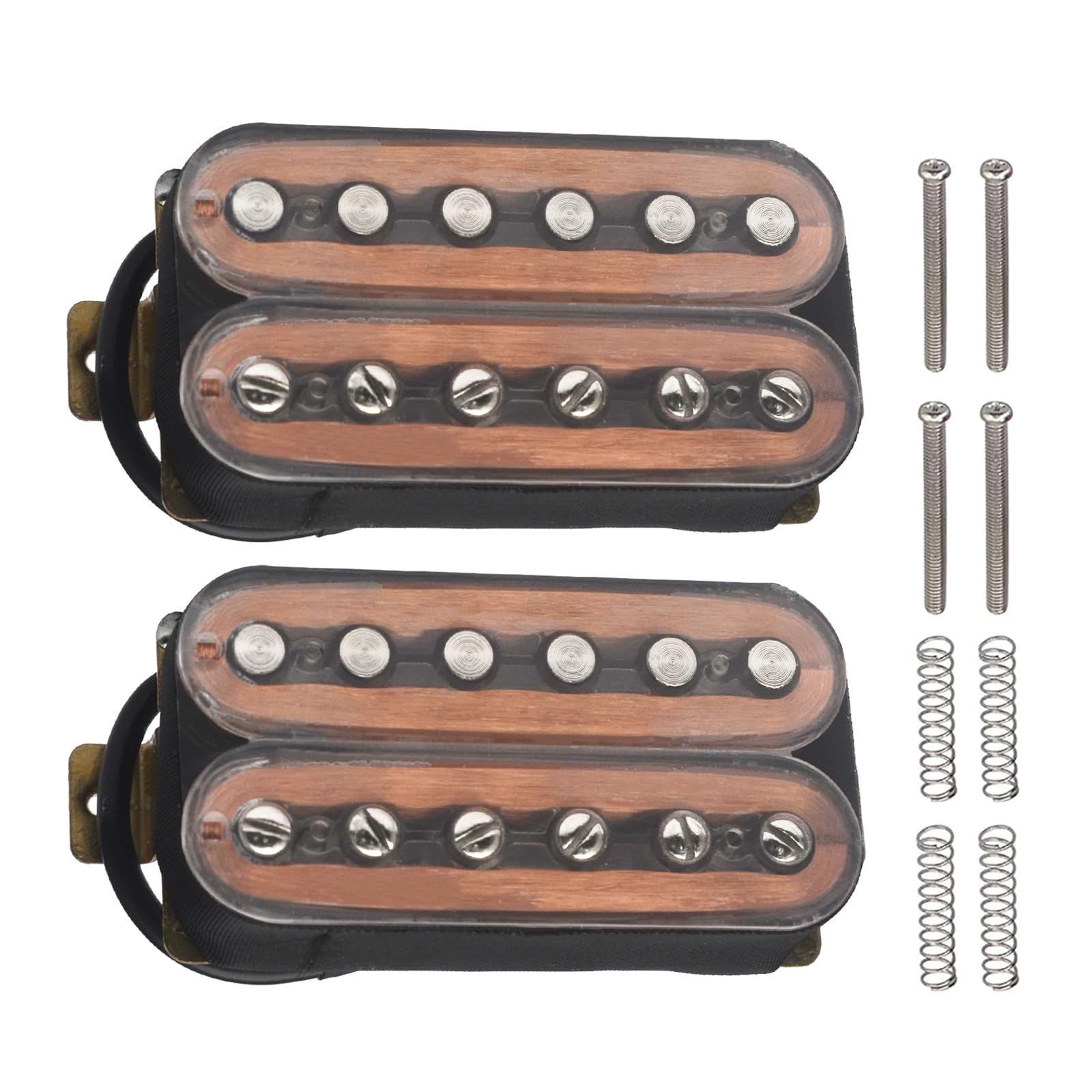SAPHUE Electric Guitar Humbucker Pickups Double Coil Guitar Bridge Pickup & Neck Pickups Set (Transparent)