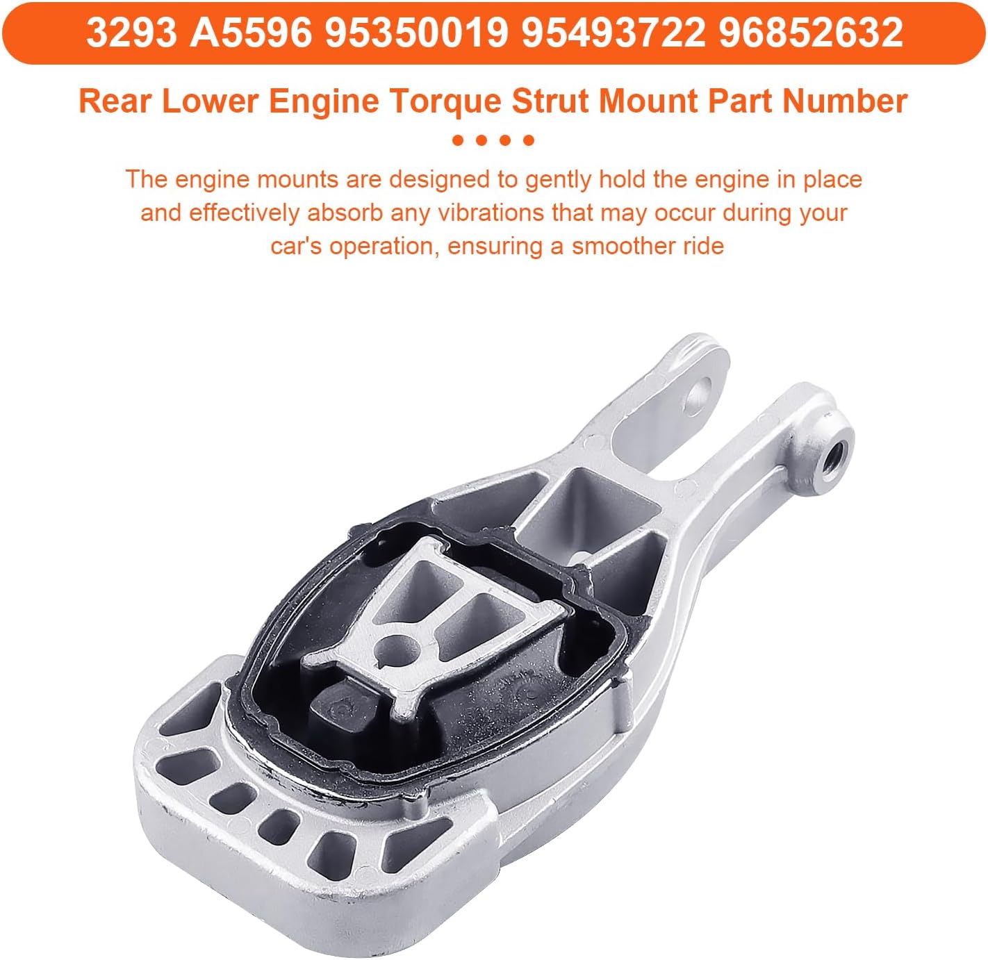 Engine Motor Mount Compatible with Chevrolet Sonic 2012-2020 L4/Chevrolet Trax 2013-2018 L4 1.8L, Replacement for A5596 A5595