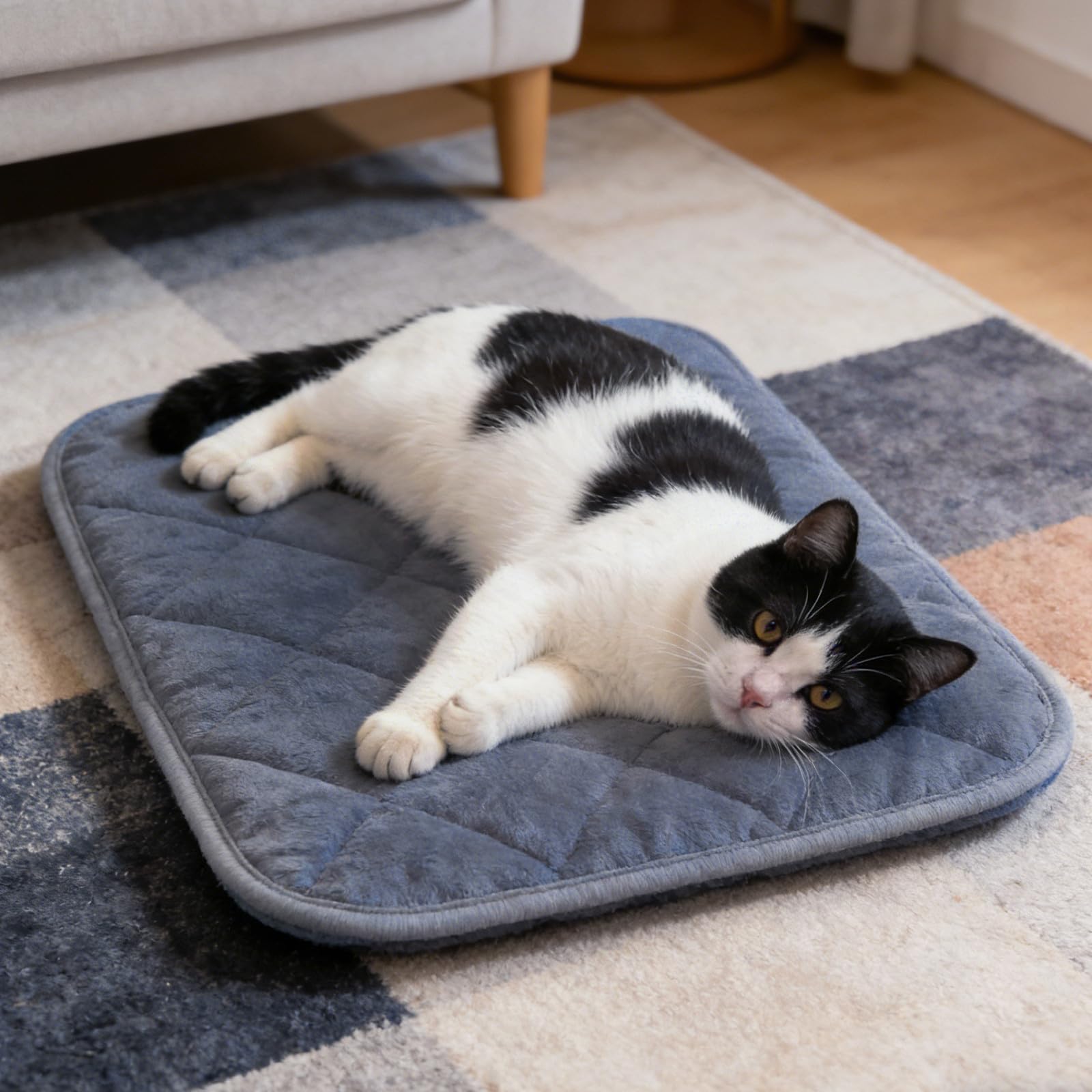 IMIKEYA 4 Stück selbstheizende rutschfest und komfortabel katzenmatte mit wärmespeicher für warme und gemütliche haustierbetten für Katzen