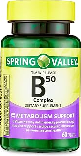 B-50 Complex Timed-Release Tablets Dietary Supplement, 60 Count