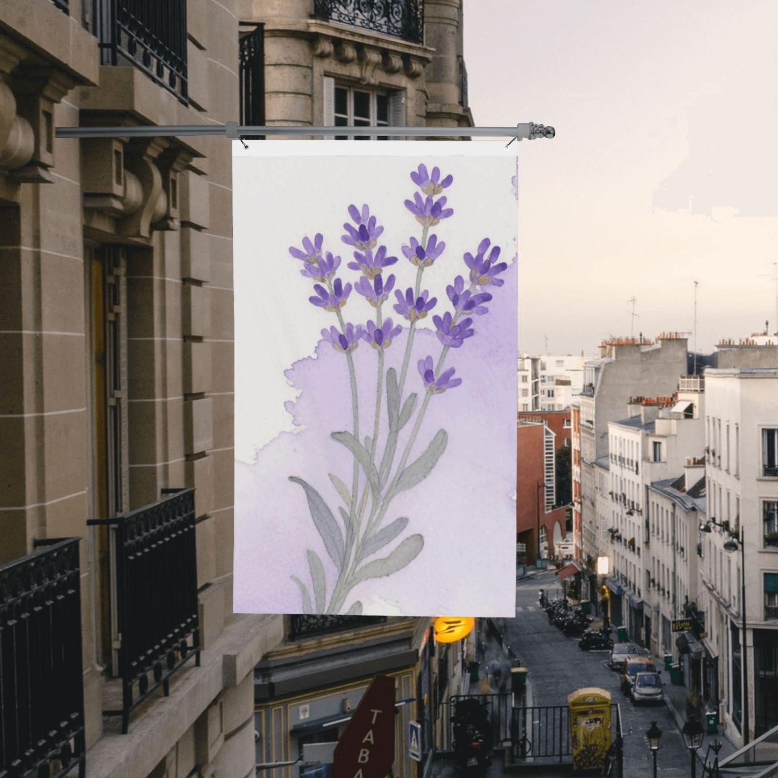 Watercolor Flower Flag 3x5 Ft For Outdoor, Vertical Double Sided Welcome Yard Banner With Brass Grommets Photo Backdrop Yard Flag For Courtyard Porch Lawn Home Decor Holiday Banner Sign