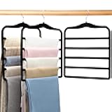 Closet Organizers and Storage,3 Pack Organization and Storage Pants-Hangers-Space-Saving,Velvet Hanger for Dorm Room for College Students Girls Boys Guys Hanging Jean Scarf