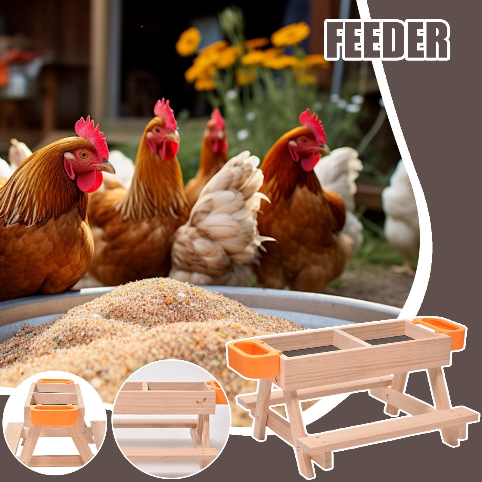 Karmnik Dla Kur Duży Sprzęt Do Karmienia Drobiu Dozownik Wody | Zewnętrzne Karmniki I Poidła Dla Kur dla drobiu, kaczek, ptaków, wyposażenie kurnika, akcesoria do karmienia i pojenia,