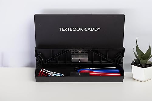 Miniatura 3 de Soporte para libros con almacenamiento soporte de lectura ajustable para estudiantes universitarios, soporte plegable portátil para libros de texto,