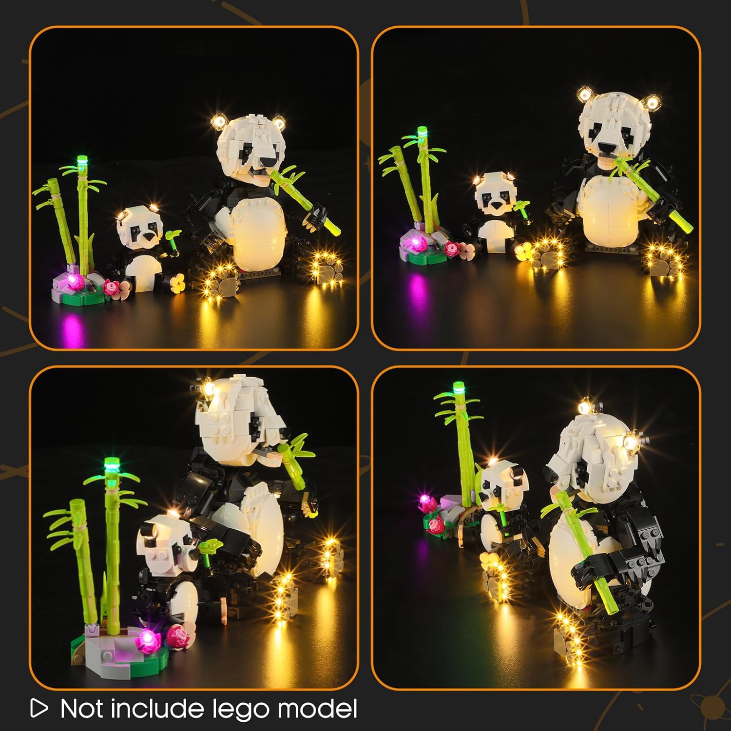 LIGHTAILING Light for Lego-31165 Wild-Animals: Panda-Family - Led Lighting Kit Compatible with Lego Building Blocks Model - NOT Included The Model Set