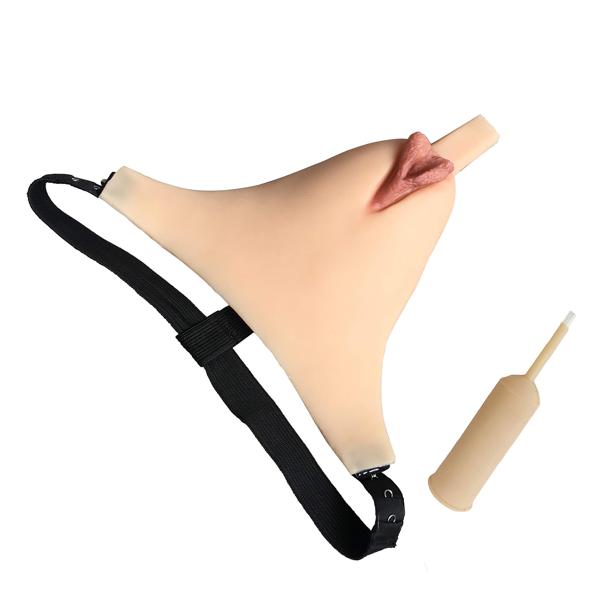 Camel Toe Men Hiding Gaff Silicone Panty - Fake Vagina Thongs G-String Realistico Slip Modellante Underwear per Crossdresser Travestito,Skina~catheter