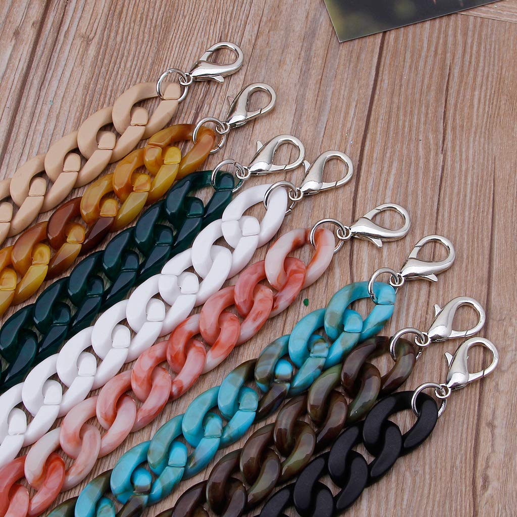 SimpleLife Tracolla A Catena Staccabile In Resina Acrilica A Forma Di Pesce, 60/120 Cm, Accessorio Per Borsa, Catene Di Ricambio Per Borse A Tracolla - 3