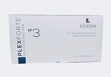 Lendan PlexForte No3 Bond Repair Shot Mask Professional Instant Hair Repair Treatment, 6 13 ml Vials