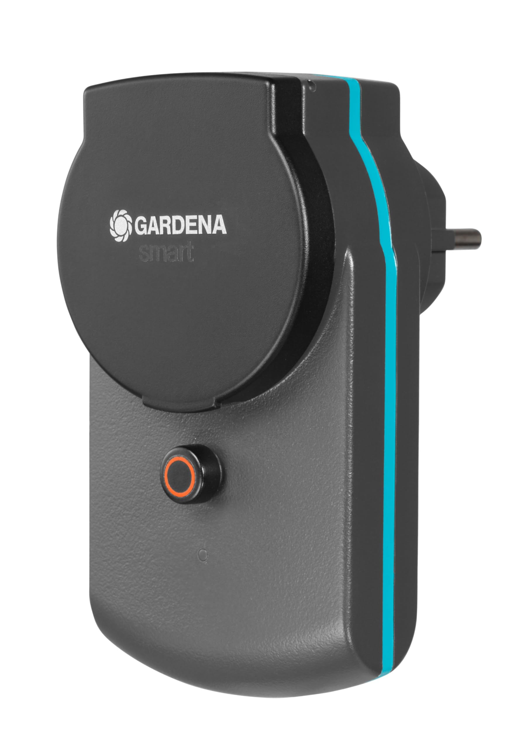 Adaptateur Smart Power de Gardena : connecteur commutable pour l'extérieur pour Le raccordement d'appareils électriques au Smart System de Gardena, p. ex. pour Pompes ou éclairages (19095-20)
