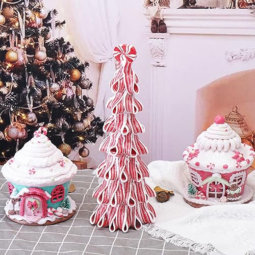 Miniatura 2 de MOTUZP Adornos navideños iluminados para casa de jengibre, decoración de casa de jengibre con luz LED, adornos colgantes de casa de caramelos,