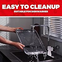 Vista 7 de Cesta para freidora de aire para horno, cesta para freidora de aire y bandeja de horno de acero inoxidable para hornear, freidora de aire, estante