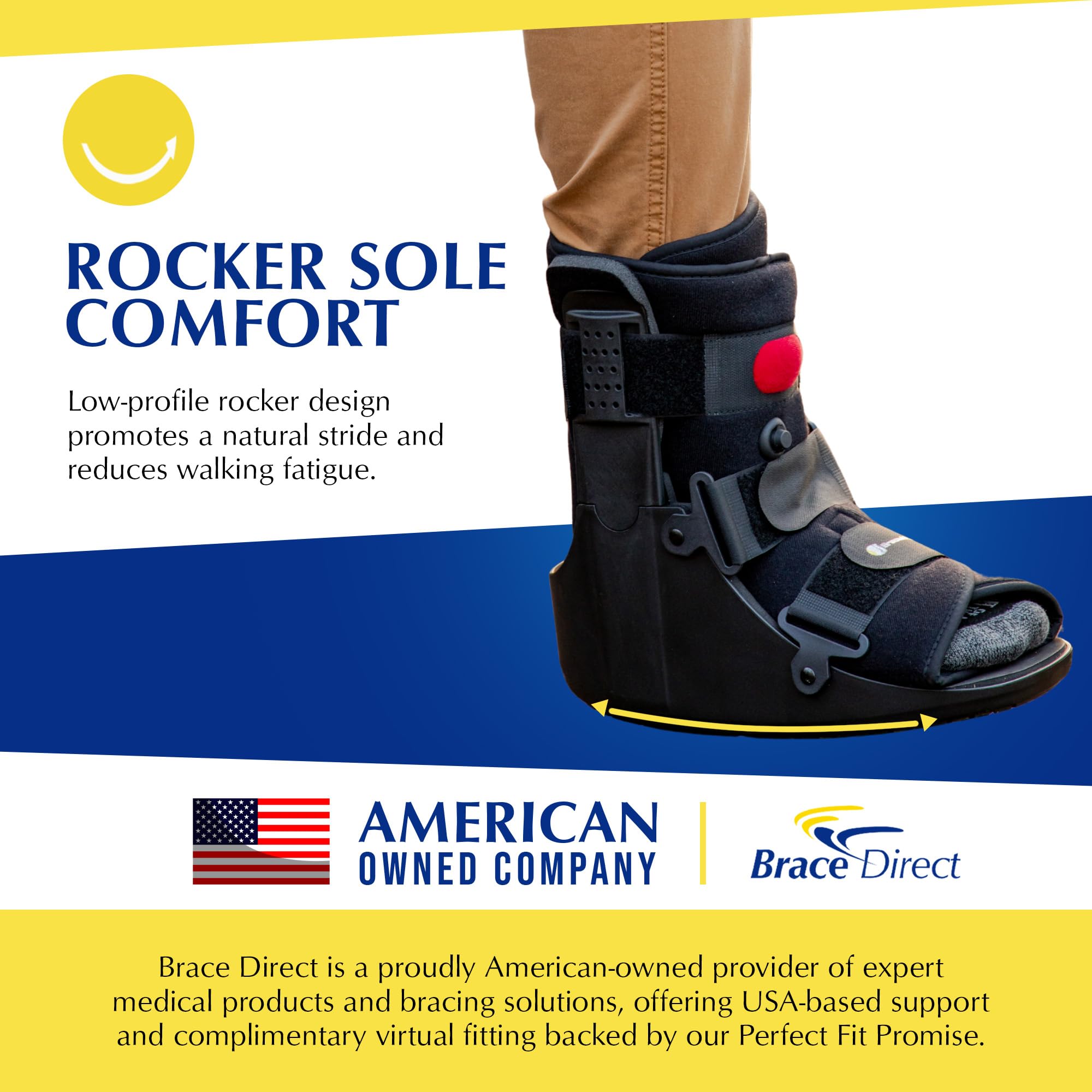 Air CAM Walker - Bota de fractura corta PDAC L4360/L4361, bota médica para esguinces, fracturas y recuperación postoperatoria, talla XS (zapatos de EE. UU. para hombre 3-4 / mujer 4-6)
