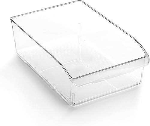 Miniatura 7 de BINO | Contenedores de almacenamiento de plástico, extragrandes | THE CURVE COLLECTION | Contenedores organizadores multiusos | Asa integrada |