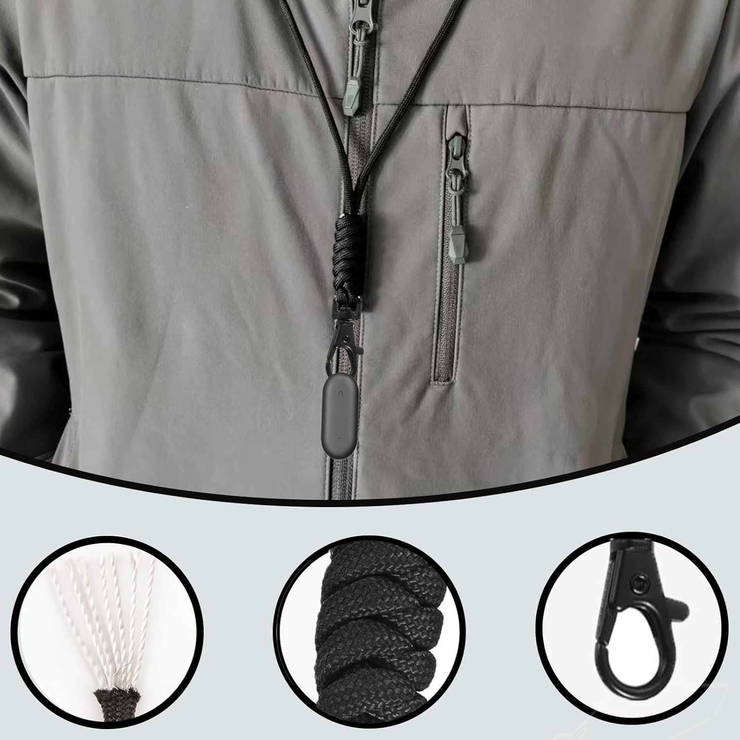 Neck Strap Compatible with PLAUD NotePin AI Voice Recorder, Necklace Lanyard Nylon Holder for PLAUD NotePin