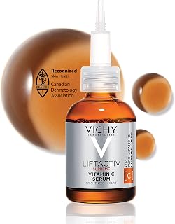 Vichy LiftActiv 15% Vitamin C Serum for Face with Hyaluronic Acid, Vitamin E & Polyphenols. Facial Serum for Brighter & Firmer Skin, Moisturizing for Sensitive Skin