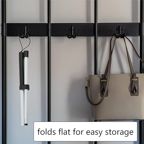 Miniatura 6 de Bastón ciego plegable con cinta reflectante roja para personas ciegas y con discapacidad visual, bastón de aluminio plegable antideslizante de 48