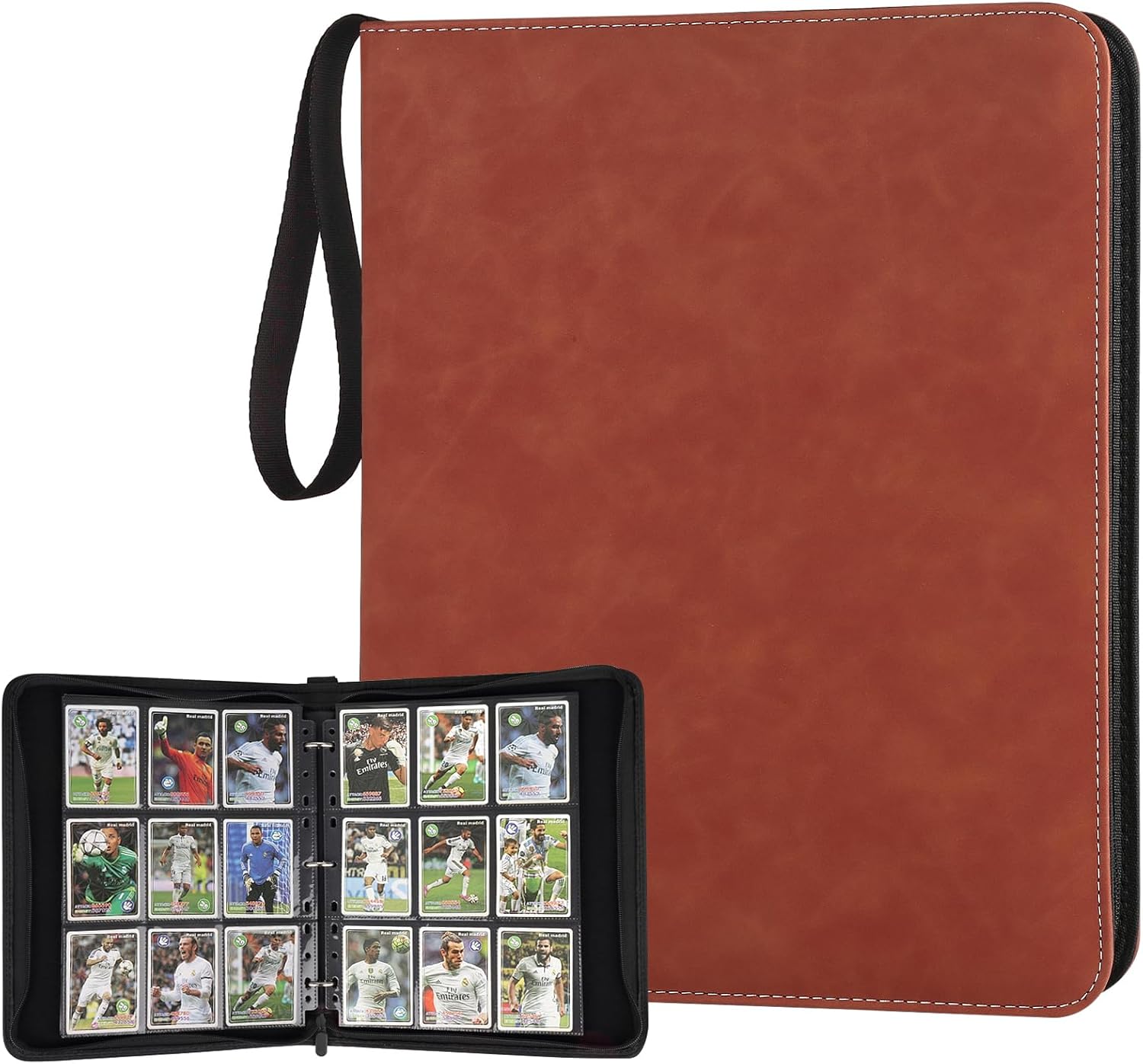 GERMUN 9 Pocket Card Binder, Premium Zip Trading Card Binder, 720 Double Sided