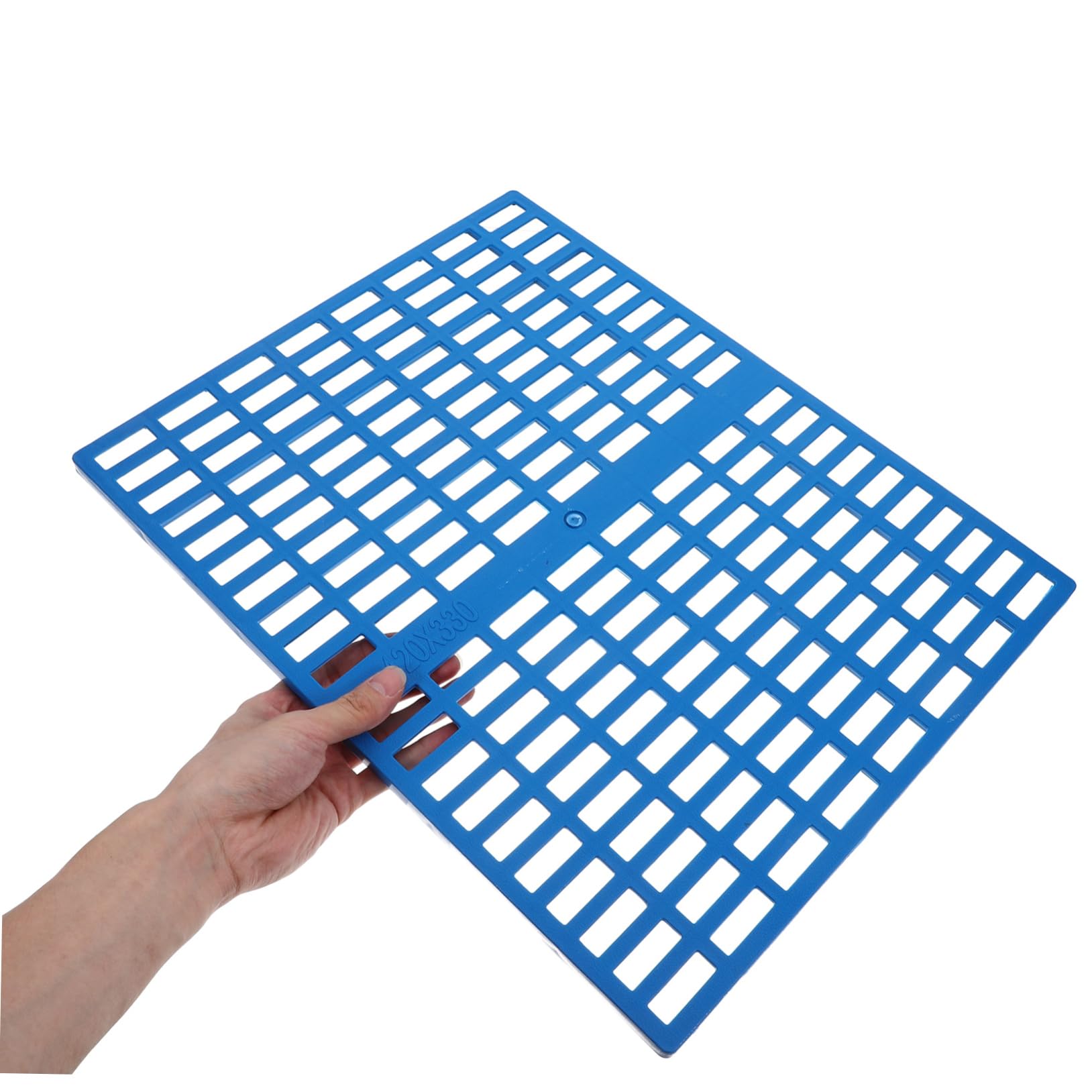 Sosoport Kunststoff Kaninchenkäfig Bodenmatte für 4 Stück Blau | Hasen Fußmatten, Kleine Käfigmatte für Kleintier Zubehör, Supple und High Strength