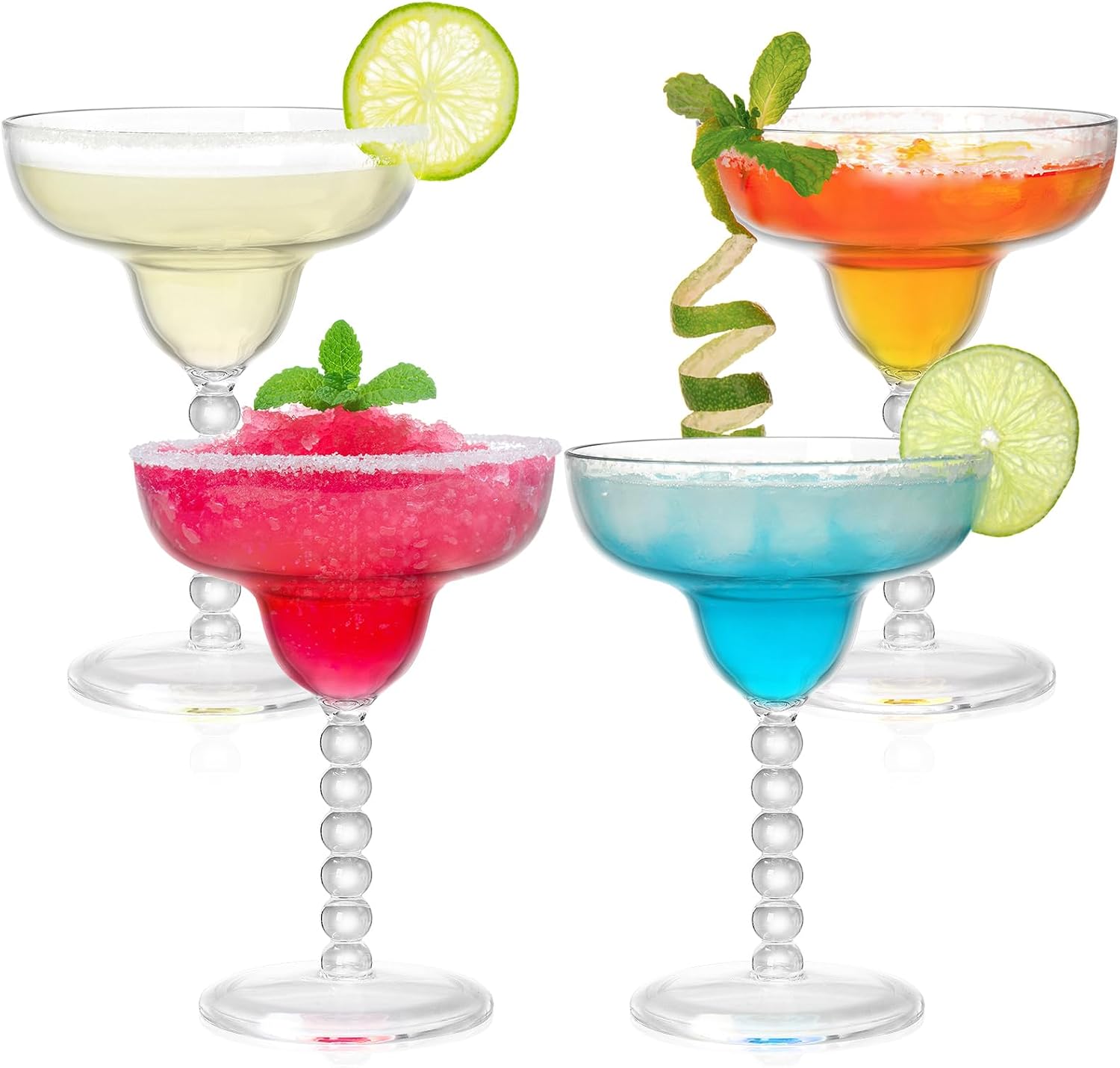 Amazon.com | TOPZEA Acrylic Margarita Glasses Set of 4, 13.5 oz Shatter ...
