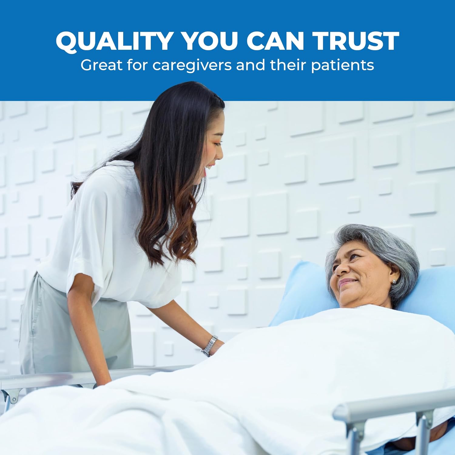 Patient Aid Padded U-Sling with Head Support - Soft Polyester Fabric - Comfy and Safe Lifting for the Elderly, Bariatric, and Non-Weight-Bearing - Large, 450lb. Maximum Carrying Capacity