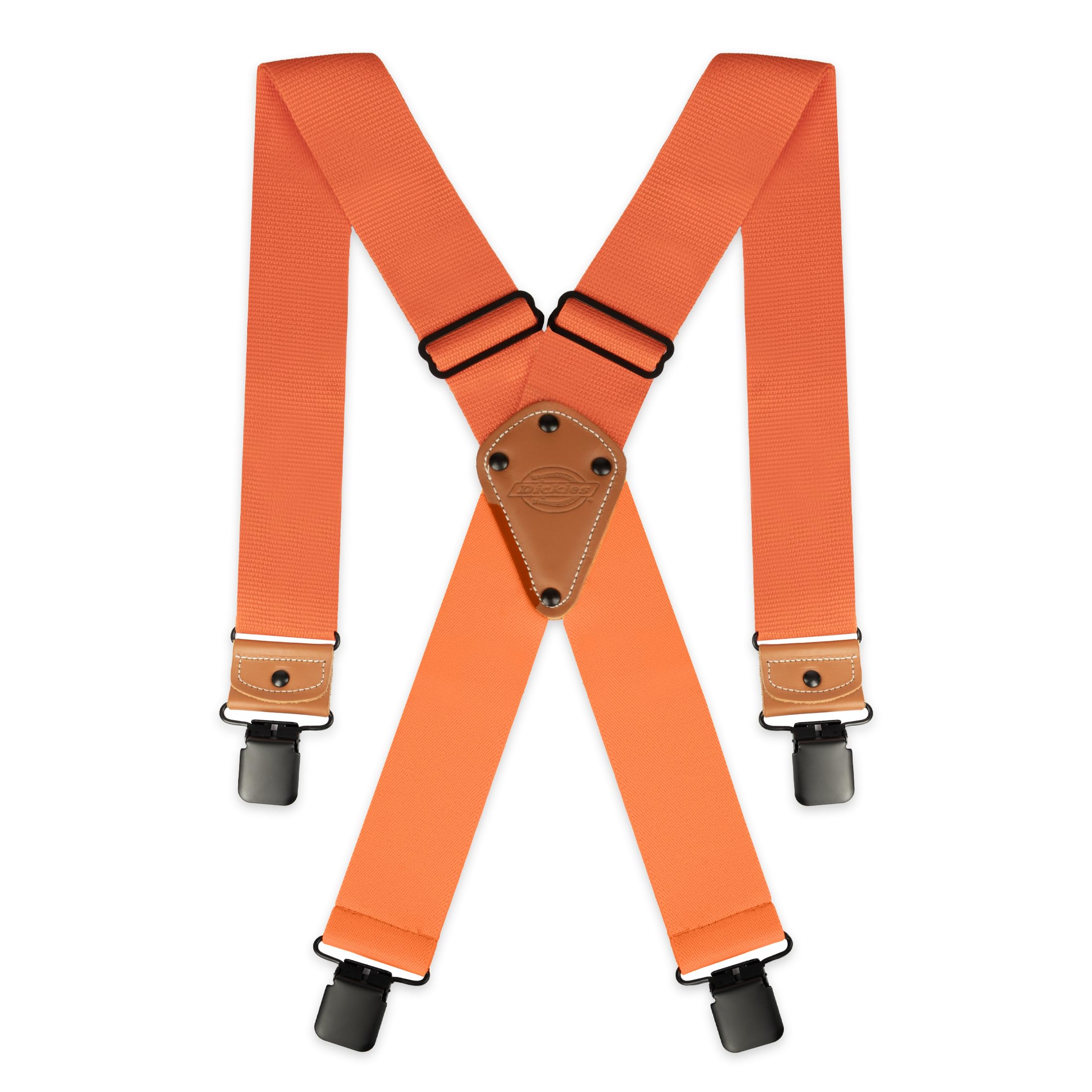 Dickies Men's Industrial Strength Suspenders, Neon Orange, One Size