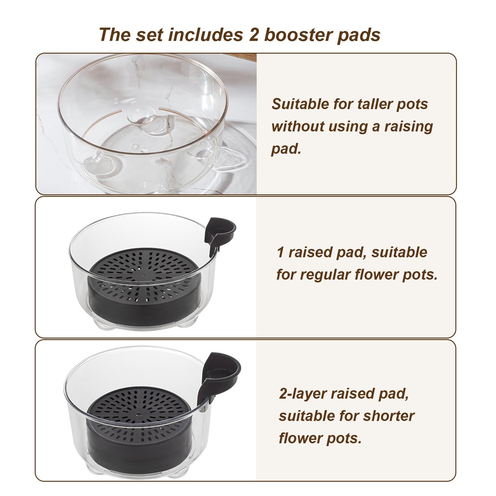 Vielseitige Kunststoff-Tabletts, dekorativ, für den Innen- und Außenbereich, runde Abtropfschale für Töpfe (grau, 28 x 12 cm, 27,9 x 12,7 cm), ideal für Garten und Heimdekoration