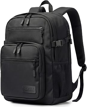 Backpack for Men, Black School Backpack for Teen Boys, Lightweight Laptop Backpack Fits 15.6 Inch Notebook, Large Capacity Back to School Backpack for Middle High School, College