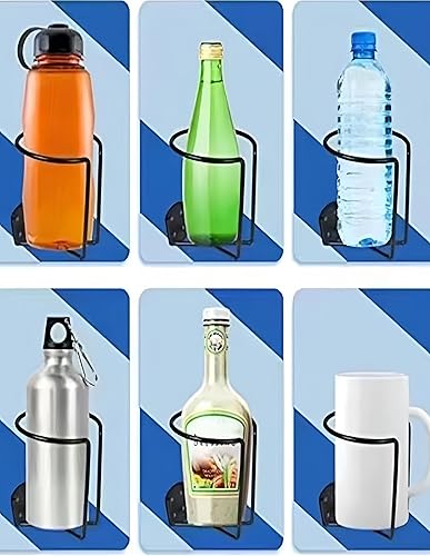 Miniatura 7 de 2 soportes universales para bebidas, portavasos con anillo de revestimiento negro, adecuado para barco, camión, caravana, tractor, columpio de