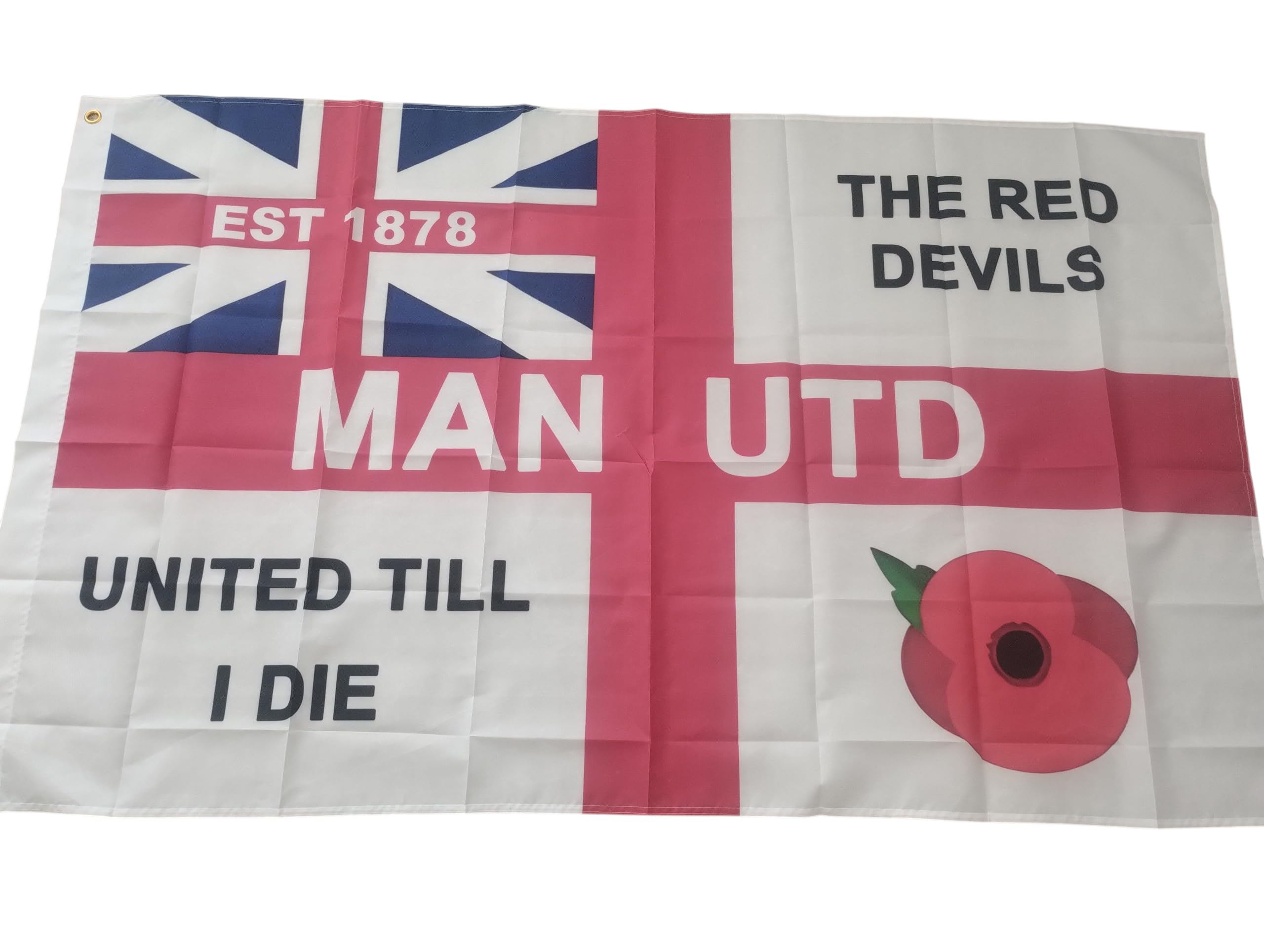 Man UTD flag st George's cross United till I die