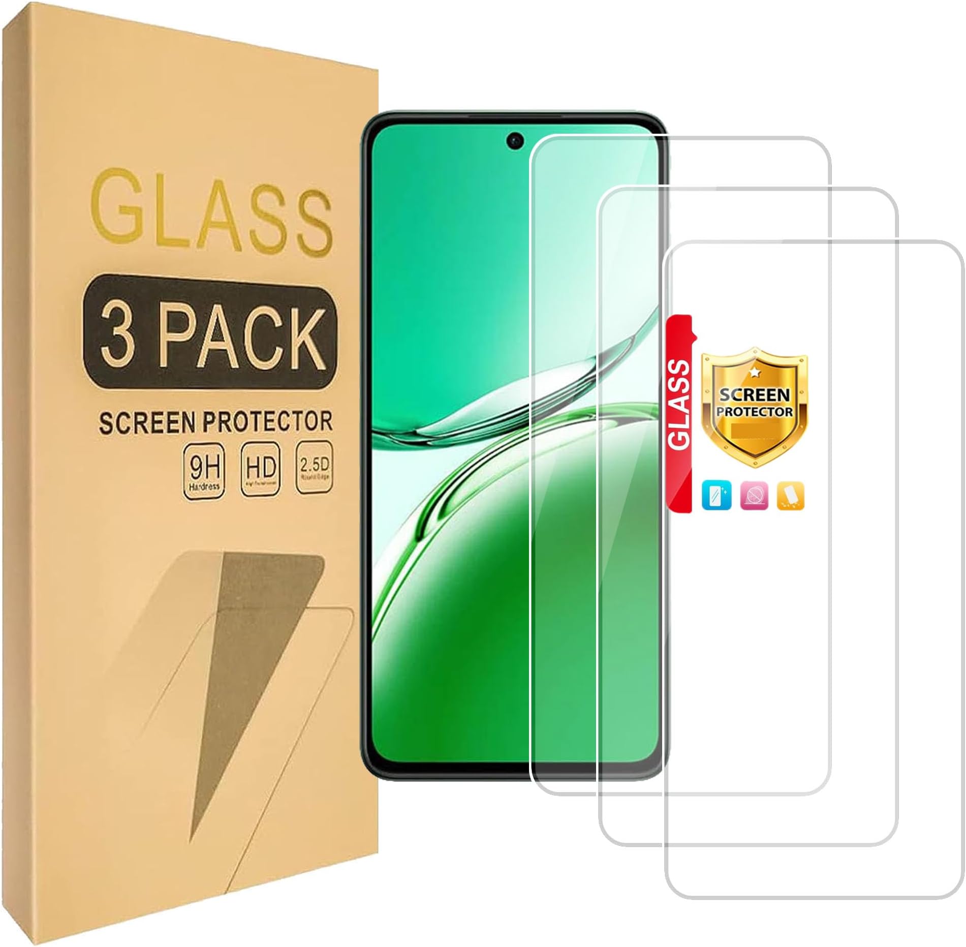 (3 Pack) Compatible with TCL NXTpaper 5G Junior Screen Protector Tempered Glass，Case Friendly [Anti Scratch] [Hardness 9H ][High definition]