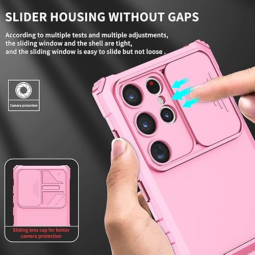 Vista 3 de Asuwish Funda de teléfono para S23 Ultra LTZJ US Pink2