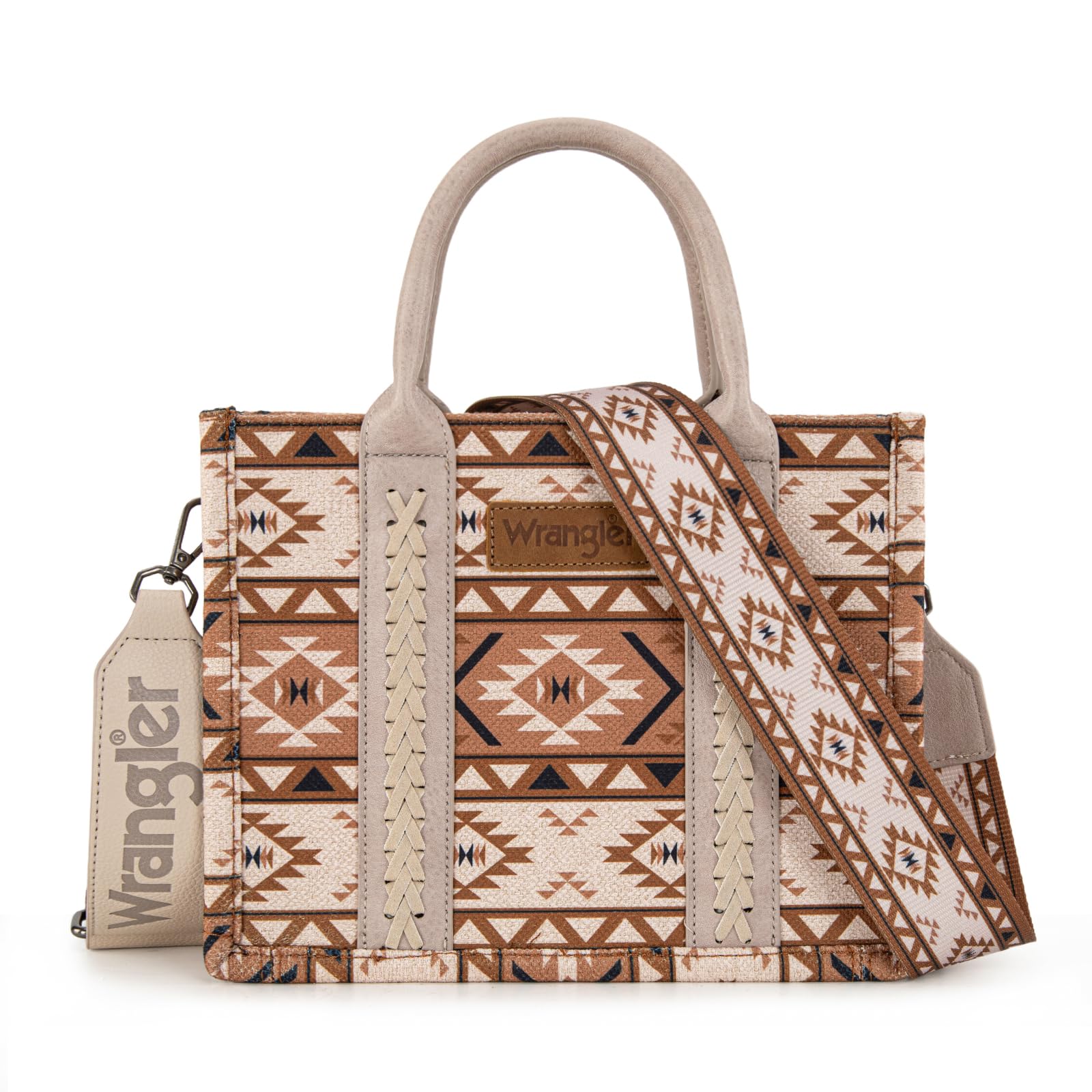 Wrangler Aztec Tote Bag for Women Boho Shoulder Purses and Handbags