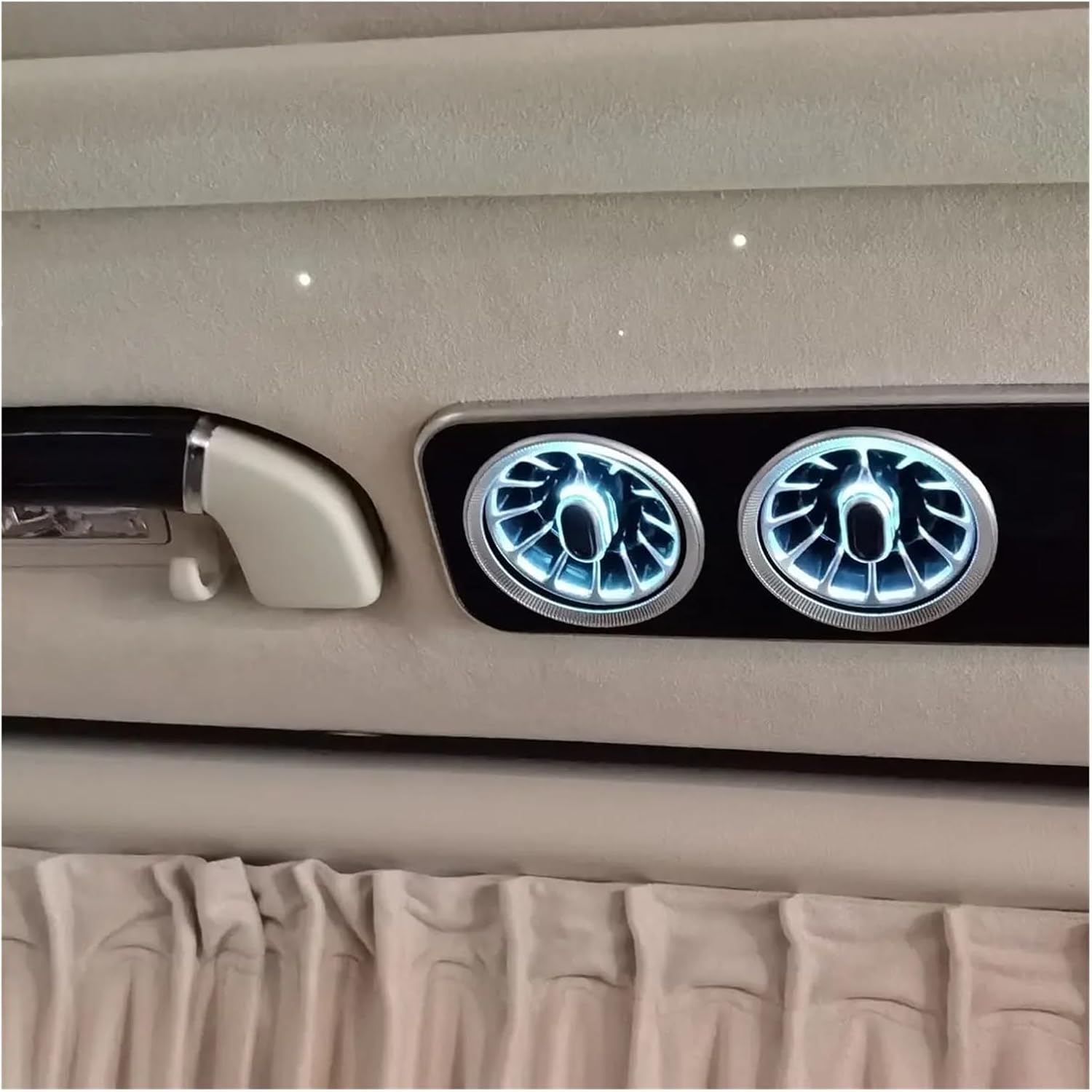 Black Interior Rear Roof Air Vent Outlet Cover Trim Car Accessories Compatible For Benz Vito V-Class W447 2014-2023 V250 V220