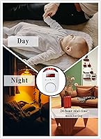 Vista 6 de Alarma de gas natural COLORWEL, detector de alarma de gas para el hogar, detector de gas propano, detectores de propano para el hogar, alarma