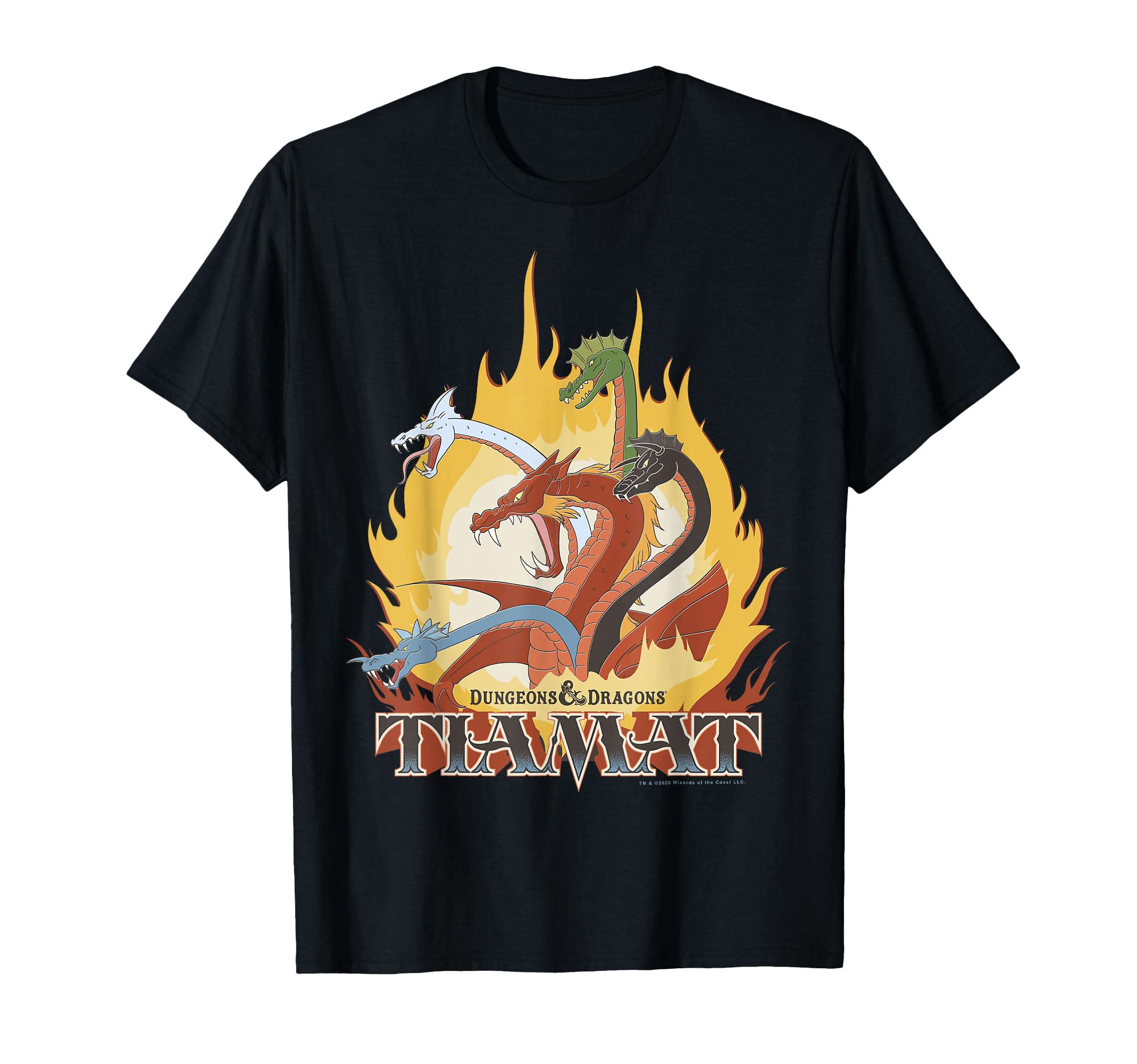 Dungeons & Dragons Tiamat Flames Portrait T-Shirt