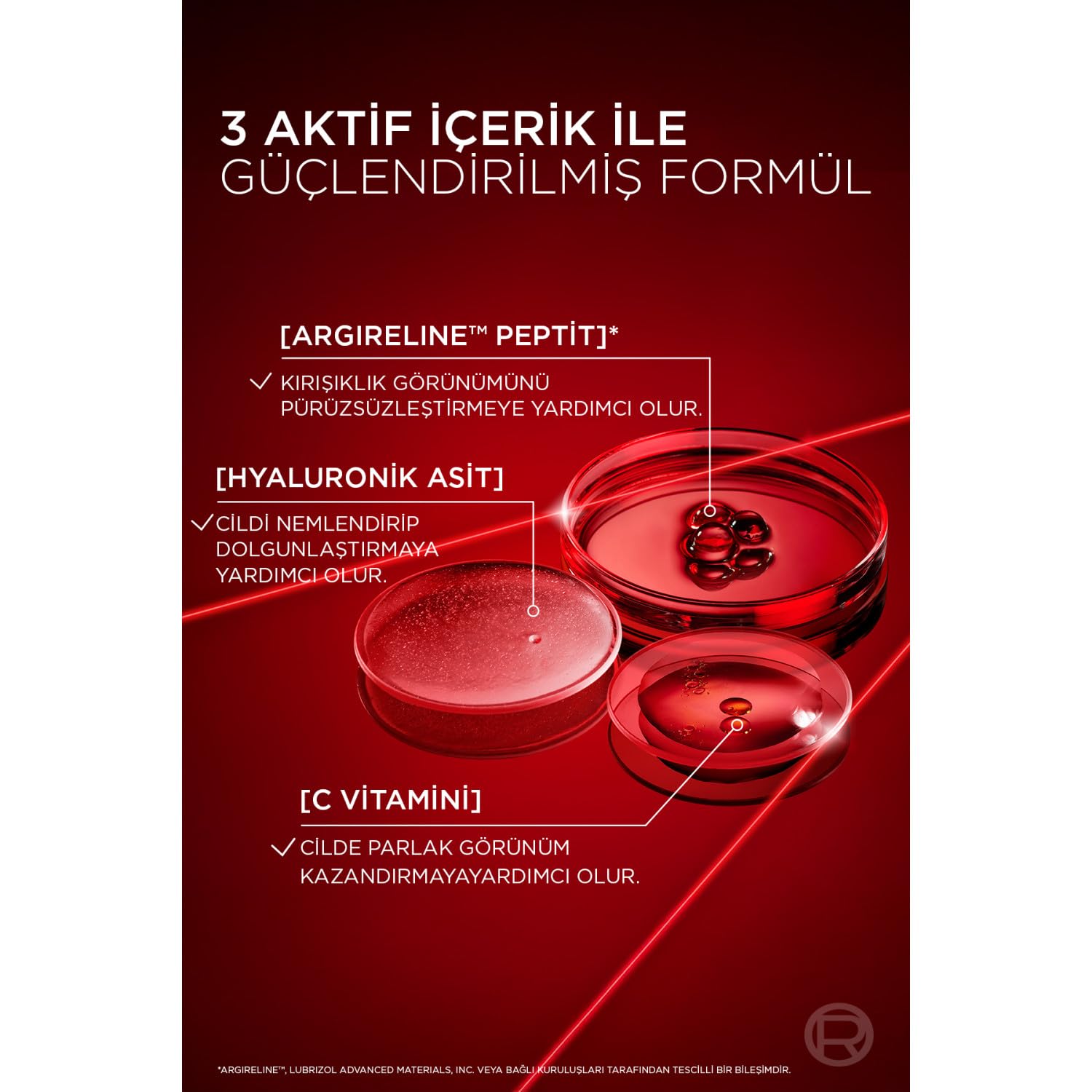 L'Oreal Paris Revitalift Lazer Yaşlanma Belirtileri Karşıtı Üçlü Peptit Bakım Serumu