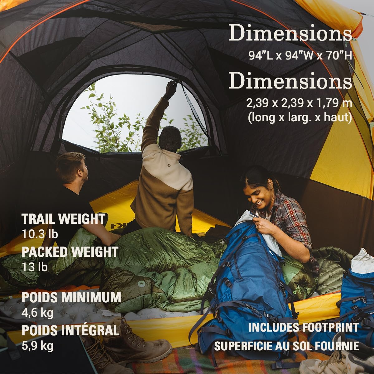 Coleman PEAK1 Premium Waterproof Backpacking Tent with Rainfly & Footprint, Lightweight Camping Tent Withstands Winds up to 45 MPH, 1/2/3/4/6 Person Sizes