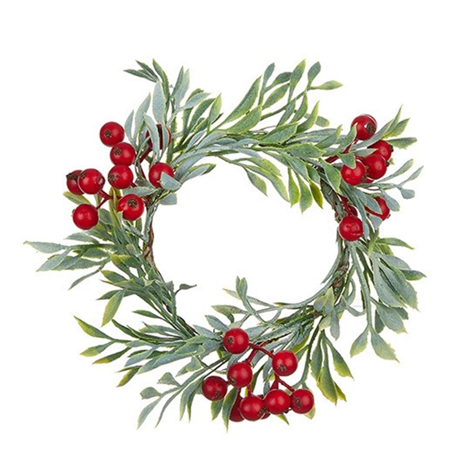 Xinsheinelry Christmas Wreath for Holder Wine Bottle Decoration, Artificial Flower with Berries Pinecones Holiday Table Centerpiece Decoration