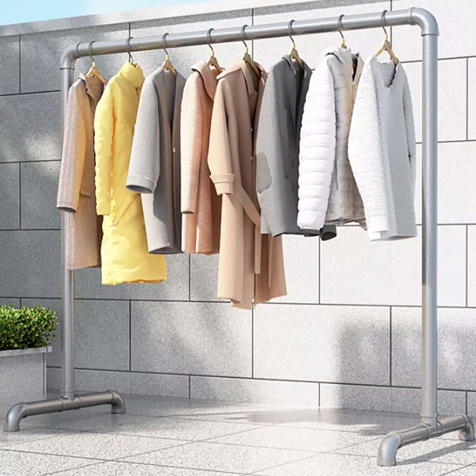 Portant à vêtements portable réglable pour organiser un placard commercial
