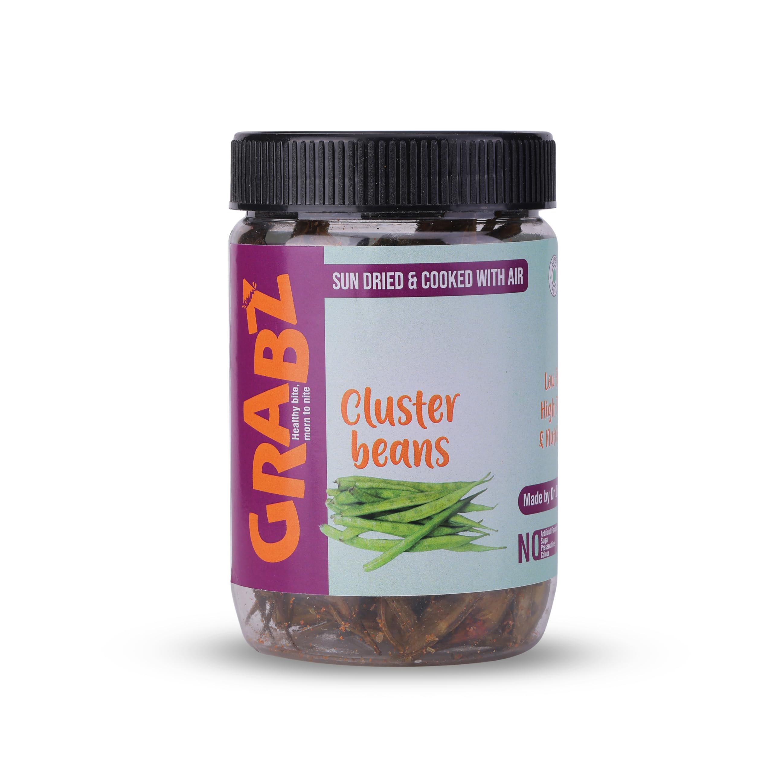 GRABZ Vegetable Cluster Beans Snacks DEHYDRATED JAIN COOKED WITH AIR CLUSTER BEAN VEGETABLE CHIPS (50 gram jar X 2 jars) (B0CFXM4D7F) Amazon Price History, Amazon Price Tracker