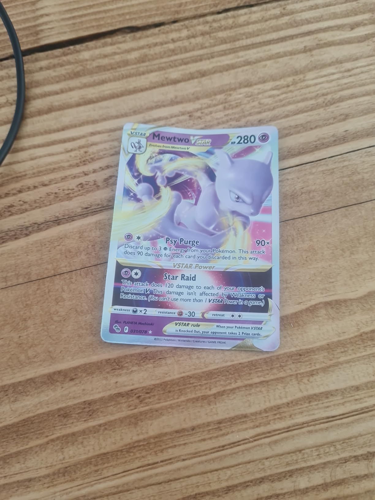 mewtwo pokemon go card worth Mewtwo VSTAR Pokemon GO Gold Secret 086/078 PSA 10 – TBC Games main image 1