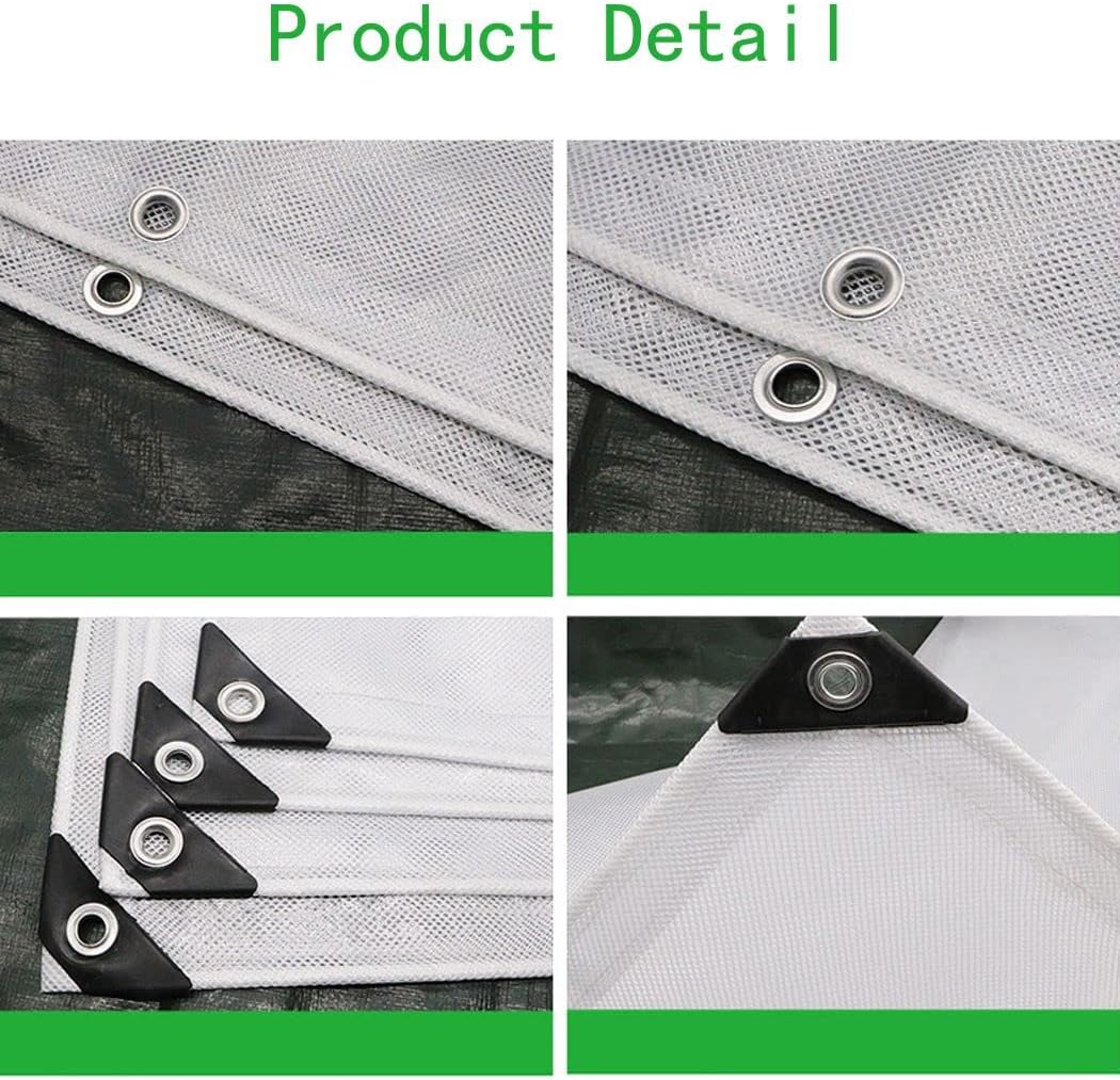 Tarps Heavy Duty Waterproof 5x6, 13.5 Mil Clear Tarpaulin with Metal Grommets for Roof, Camping, Outdoor, Patio, Rain or Sun Shelter